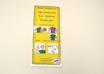 Preview of ASL Bus related pamphlet