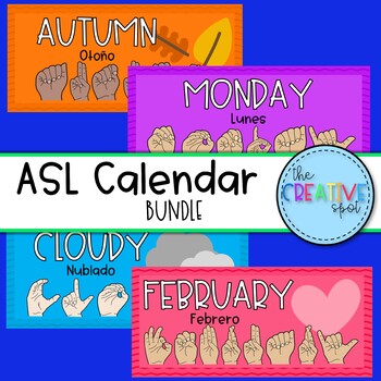Preview of ASL Calendar Bundle