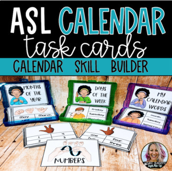 Preview of ASL Calendar Task Cards