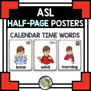 Preview of ASL Calendar Time Posters