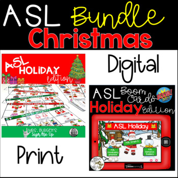 Preview of ASL Christmas Activities BUNDLE