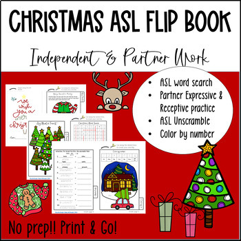 Preview of ASL Christmas Flipbook!