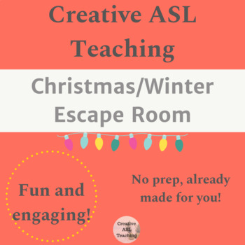 Preview of ASL Christmas/Winter Escape Room