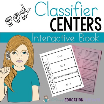 Preview of ASL Classifiers interactive Notebook and Vocabulary activity