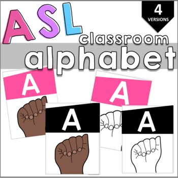 Preview of Classroom Alphabet | American Sign Language