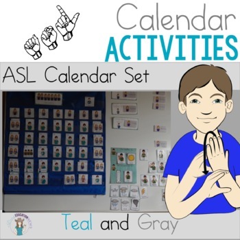 Preview of ASL Classroom Calendar Set