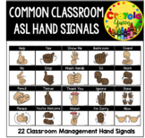 ASL Classroom Hand Signal Cards