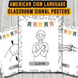 ASL Classroom Signal Posters for Seamless Communication