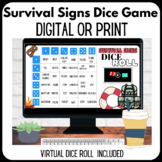 ASL Classroom Survival Signs Digital or Print Dice Roll Game