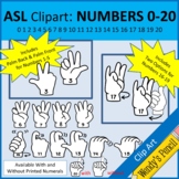 ASL Clip Art:  NUMBERS 0-20
