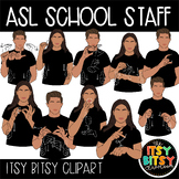 ASL Clipart School Staff Faculty American Sign Language