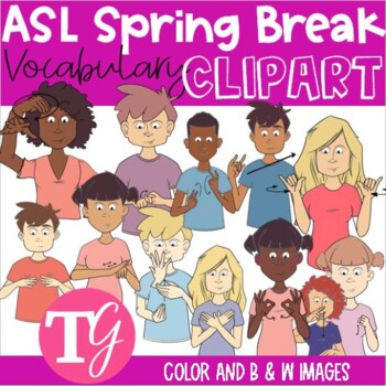 spring break clip art animated