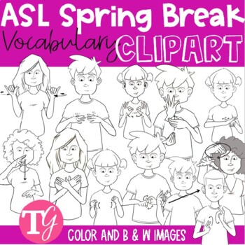 asl clipart book