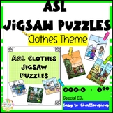 ASL Clothes Jigsaw Puzzles Games Activities Centers