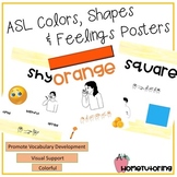 ASL Colors, Shapes, & Feelings Posters I Watercolor Decor