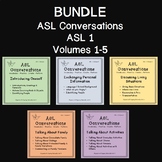 ASL 1 Conversations Bundle  (ASL 1, Volumes 1-5)