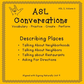 Preview of ASL Conversations: Describing Places (ASL 2, Volume 3)