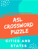 ASL Crossword Puzzle - Cities and States