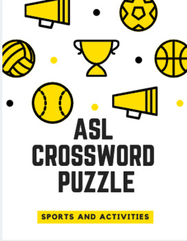 Preview of ASL Crossword Puzzle - Sports and Activities