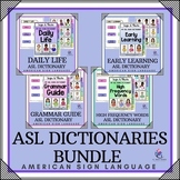 ASL DICTIONARIES BUNDLE - AMERICIAN SIGN LANGUAGE DICTIONA