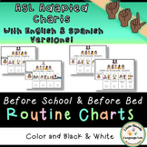 ASL Daily Home Routine Charts (Before School & Before Bed)
