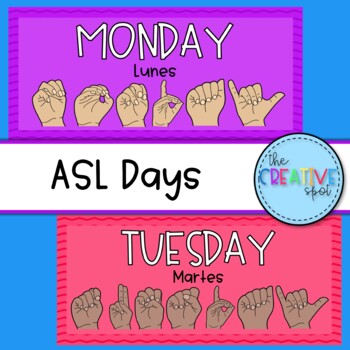 Preview of ASL Days Calendar