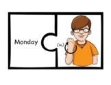 ASL Days of the Week Puzzle Pieces