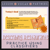 ASL Describing Restaurants Using Classifiers (SN Unit 9)