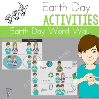 Preview of ASL Earth Day Word Wall