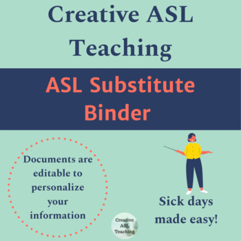 Preview of ASL Editable Substitute Binder - Editable Forms