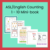 ASL/English Counting 1 - 10 Mini-book