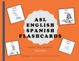 ASL English Spanish Flashcards