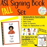 ASL Fall Signing Book Set Parents Educational Resource