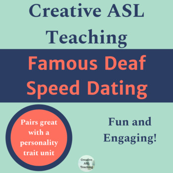 Preview of ASL Famous Deaf Speed Dating Activity