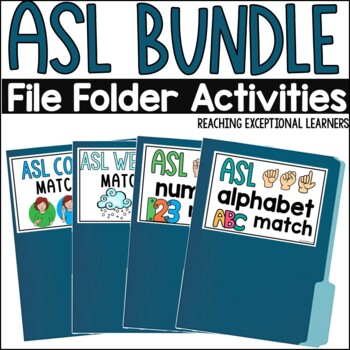Preview of ASL File Folder BUNDLE