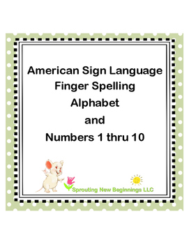 Preview of American Sign Language ~Alphabet and Numbers