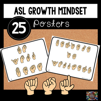 Preview of ASL Growth Mindset Posters