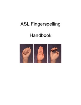 Preview of ASL Fingerspelling Manual