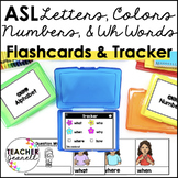 ASL Flashcards & Trackers - Letters, Numbers, Colors, and 