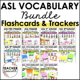 ASL Flashcards & Trackers - Bundle American Sign Language