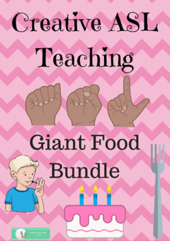 Preview of ASL Giant Food Activity Bundle