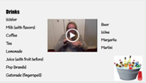 ASL Google Presentation - Food Vocabulary with VIDEOS