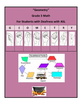 Preview of ASL, Grade 3, CCS: Geometry for Students with Deafness
