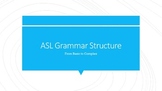 ASL Grammar: Basic to Complex (4 Lessons + Worksheets)