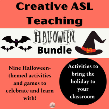 Preview of ASL Halloween Activities Bundle