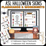 ASL Halloween Signs: Flashcards and Worksheets