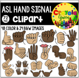 ASL Hand Signal Clipart
