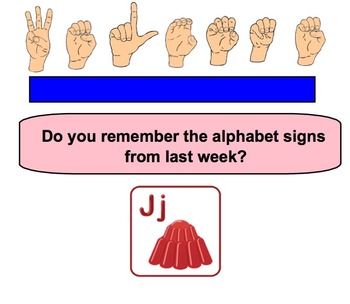 Preview of ASL Hand-y Book Mark Lesson / Alphabet