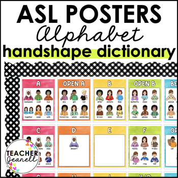 Preview of ASL Handshape Poster Set - Handshape Dictionary
