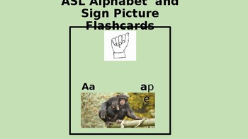 Preview of ASL Handshape and Picture Flashcards